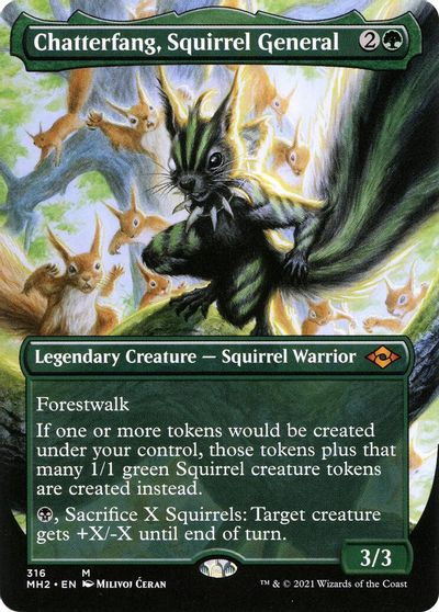 Chatterfang, Squirrel General (Borderless) card art