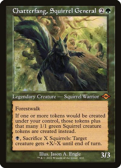 Chatterfang, Squirrel General (Retro Frame) card art