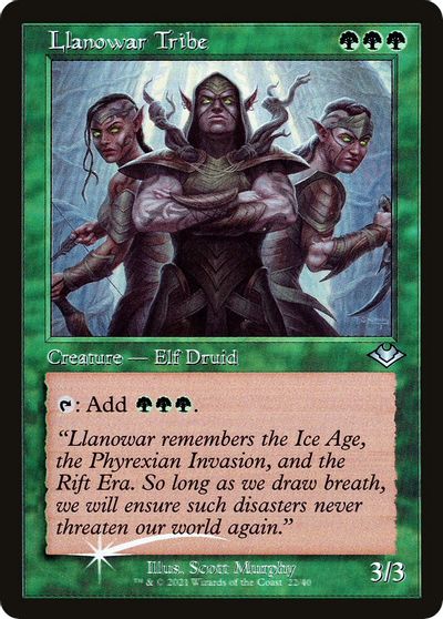 Llanowar Tribe (Retro Frame) card art