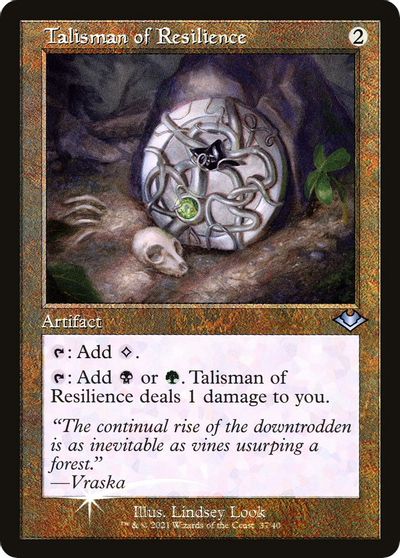 Talisman of Resilience (Retro Frame) card art