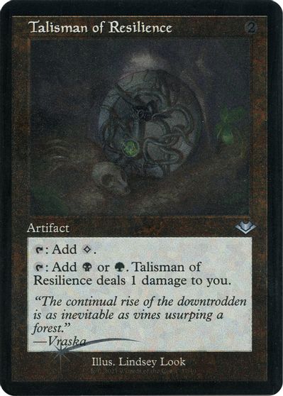 Talisman of Resilience (Retro Frame) (Foil Etched) card art