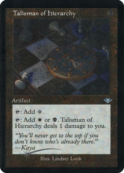 Talisman of Hierarchy (Retro Frame) (Foil Etched) card art