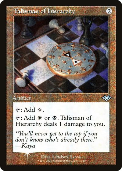 Talisman of Hierarchy (Retro Frame) card art