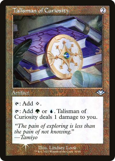 Talisman of Curiosity (Retro Frame) card art
