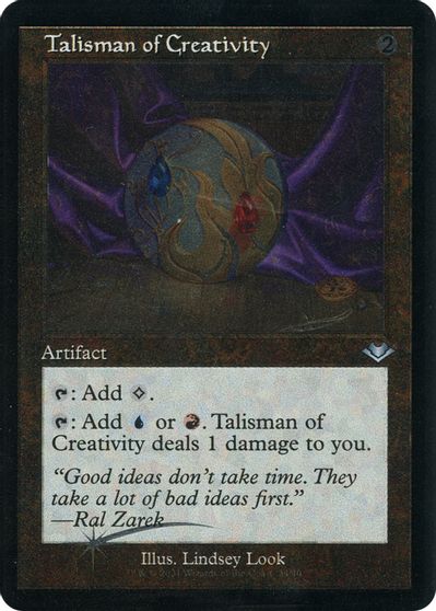 Talisman of Creativity (Retro Frame) (Foil Etched) card art