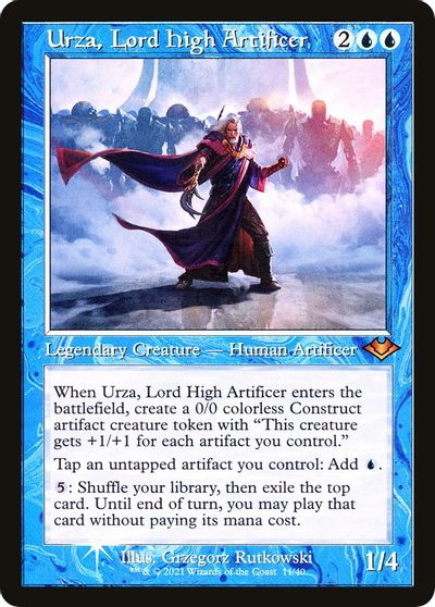 Urza, Lord High Artificer (Retro Frame) card art
