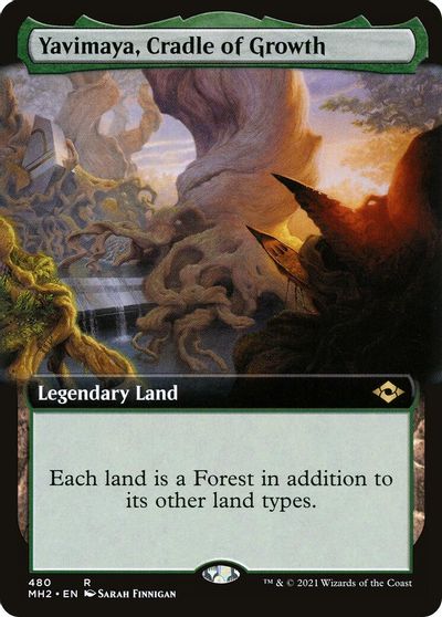 Yavimaya, Cradle of Growth (Extended Art) card art