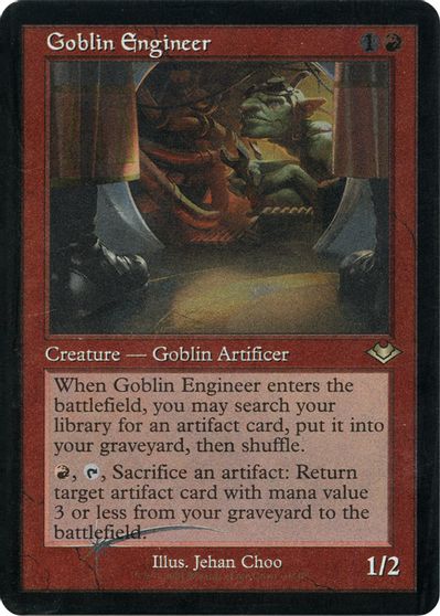 Goblin Engineer (Retro Frame) (Foil Etched) card art