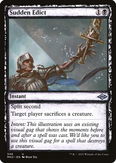 Sudden Edict (Showcase) card art