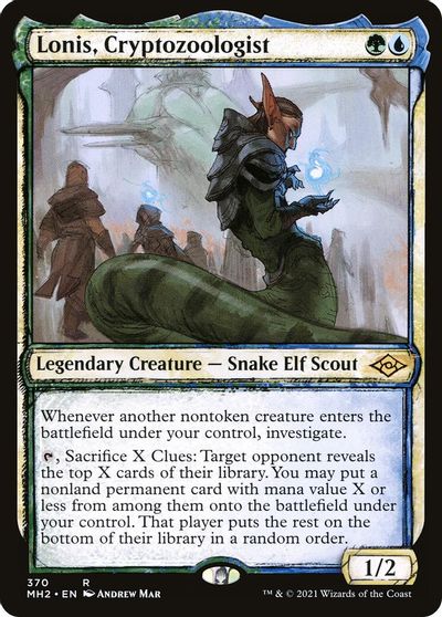 Lonis, Cryptozoologist (Showcase) card art
