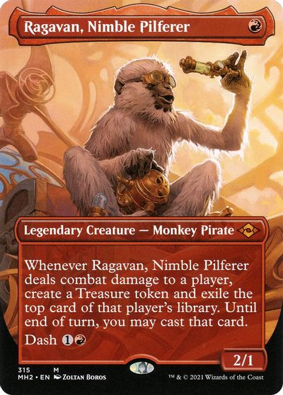 Ragavan, Nimble Pilferer (Borderless) card art