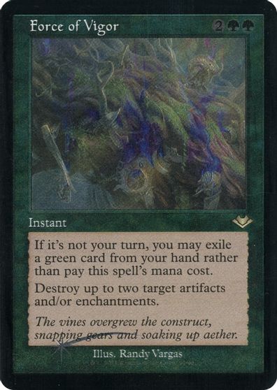 Force of Vigor (Retro Frame) (Foil Etched) card art