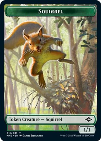 Squirrel Token card art