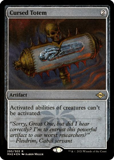 Cursed Totem (Foil Etched) card art