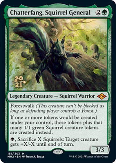 Chatterfang, Squirrel General card art