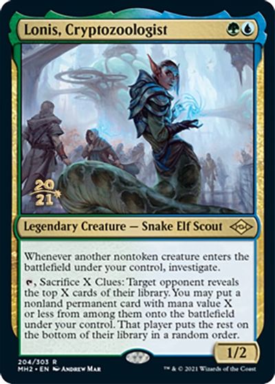 Lonis, Cryptozoologist card art