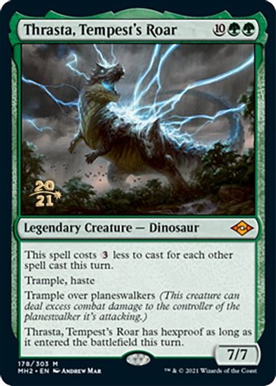Thrasta, Tempest's Roar card art