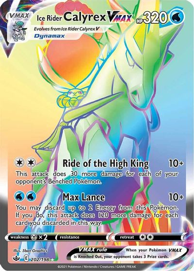 Ice Rider Calyrex VMAX (Secret) card art