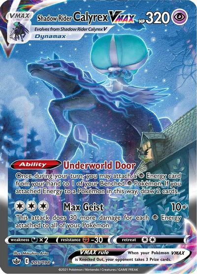 Shadow Rider Calyrex VMAX (Alternate Art Secret) card art