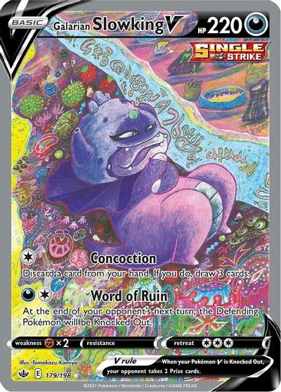 Galarian Slowking V (Alternate Full Art) card art