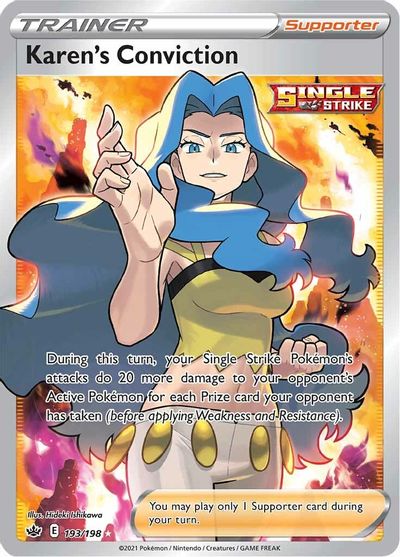 Karen's Conviction (Full Art) card art