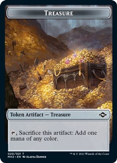 Treasure (020) // Construct Double-Sided Token card art