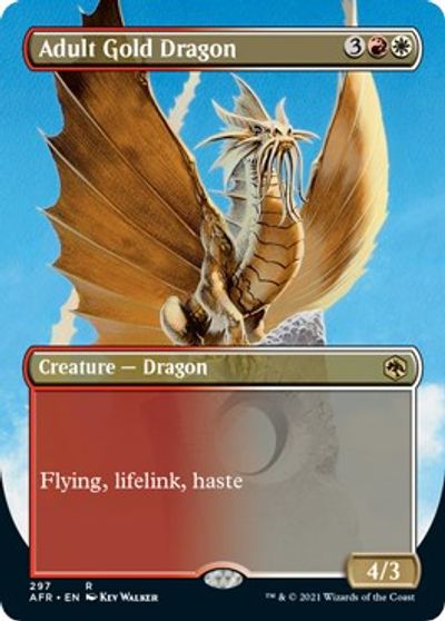 Adult Gold Dragon (Borderless) card art