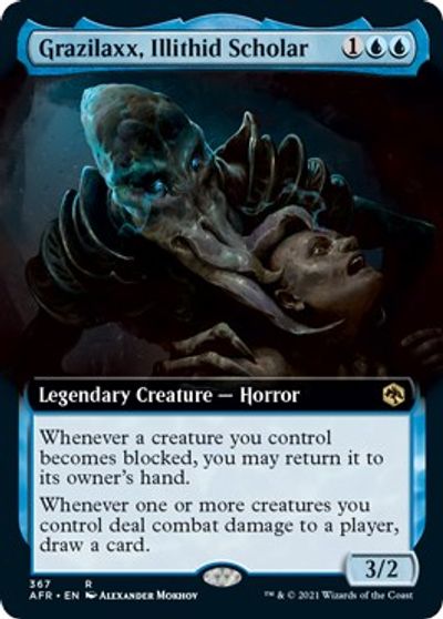 Grazilaxx, Illithid Scholar (Extended Art) card art