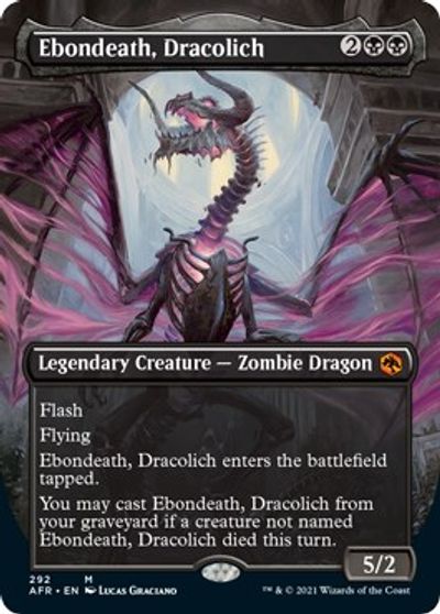Ebondeath, Dracolich (Borderless) card art