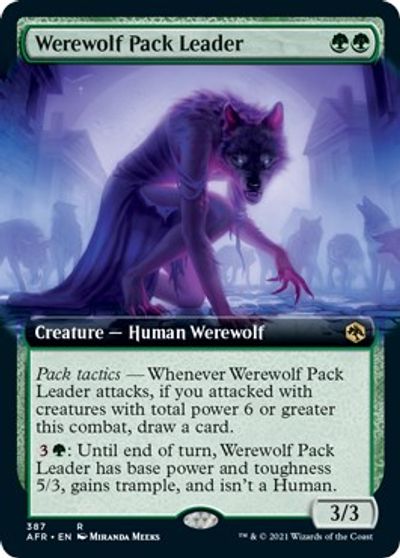 Werewolf Pack Leader (Extended Art) card art