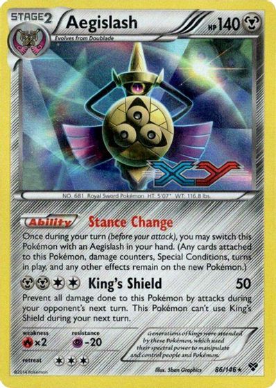 Aegislash - 86/146 (Prerelease) card art