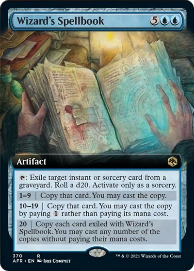 Wizard's Spellbook (Extended Art) card art