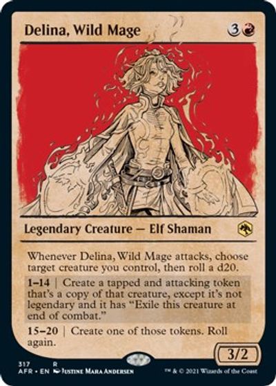 Delina, Wild Mage (Showcase) card art