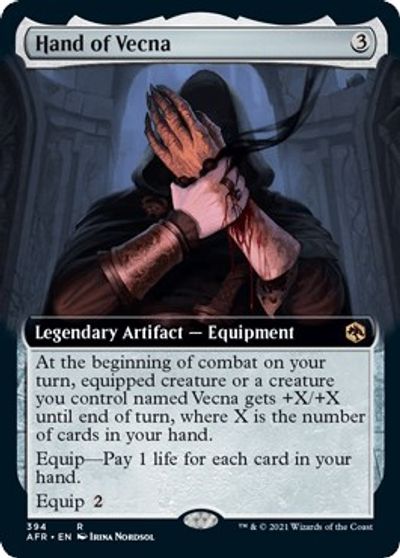 Hand of Vecna (Extended Art) card art