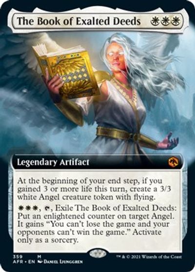 The Book of Exalted Deeds (Extended Art) card art