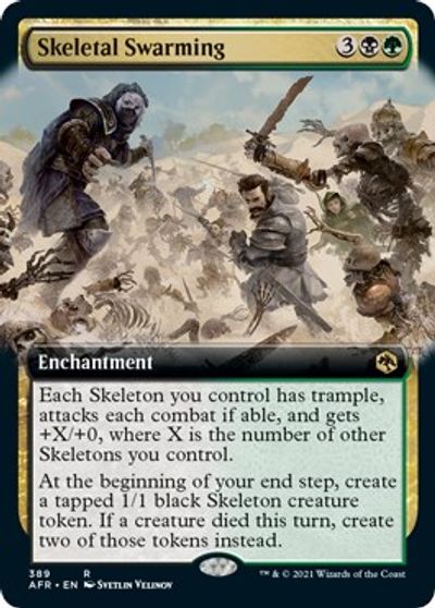 Skeletal Swarming (Extended Art) card art