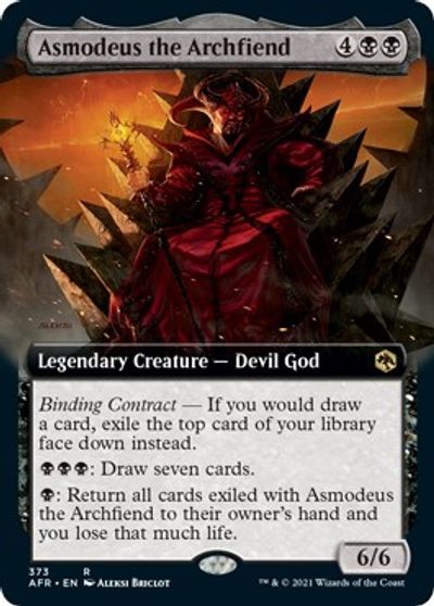 Asmodeus the Archfiend (Extended Art) card art