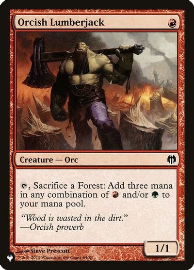 Orcish Lumberjack card art