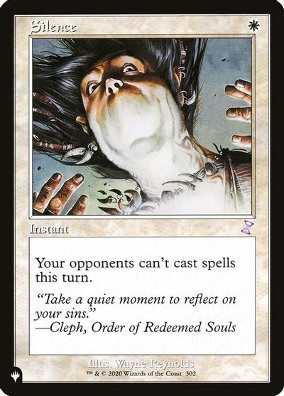 Silence card art