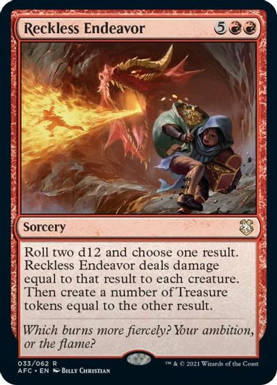Reckless Endeavor card art