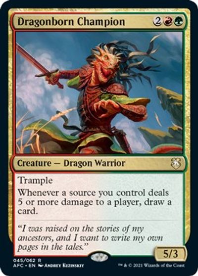 Dragonborn Champion card art