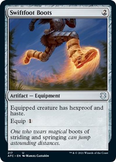 Swiftfoot Boots card art