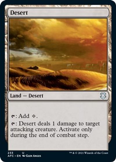 Desert card art