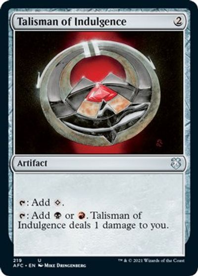 Talisman of Indulgence card art
