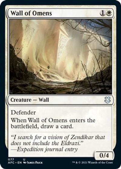Wall of Omens card art