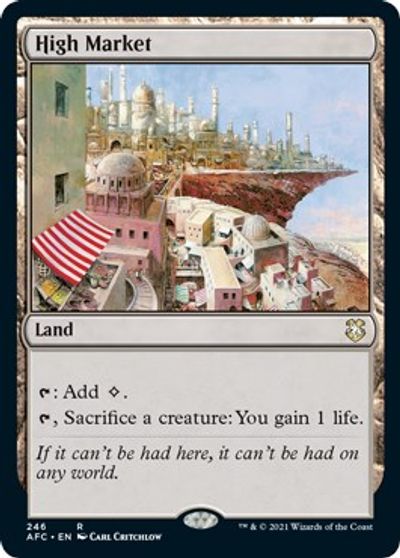 High Market card art