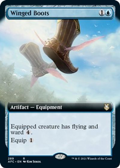 Winged Boots (Extended Art) card art