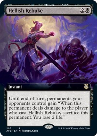 Hellish Rebuke (Extended Art) card art