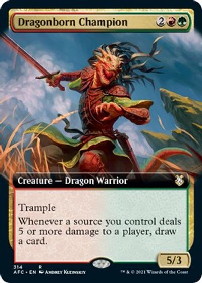 Dragonborn Champion (Extended Art) card art
