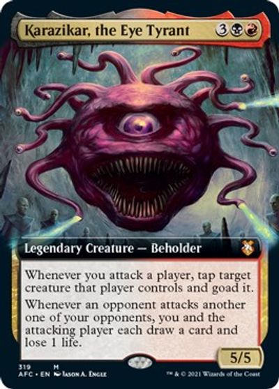 Karazikar, the Eye Tyrant (Extended Art) card art
